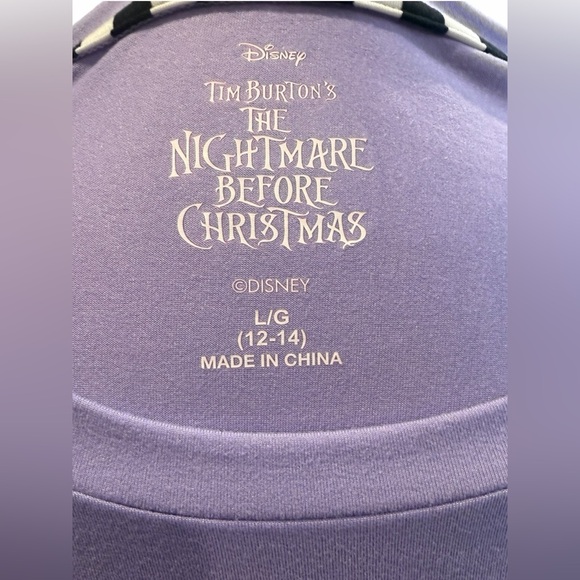 Disney The Nightmare Before Christmas Purple Scream Queen Nightshirt - Picture 5 of 8